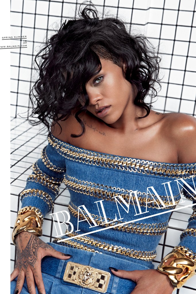 Rihanna by Inez & Vinoodh for Balmain S/S 2014 | The Fashionography