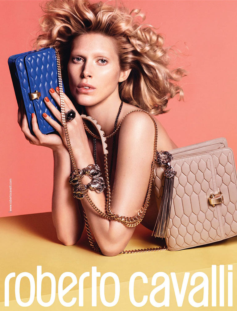 Iselin Steiro for Roberto Cavalli 2014 Campaign by Sims The Fashionography