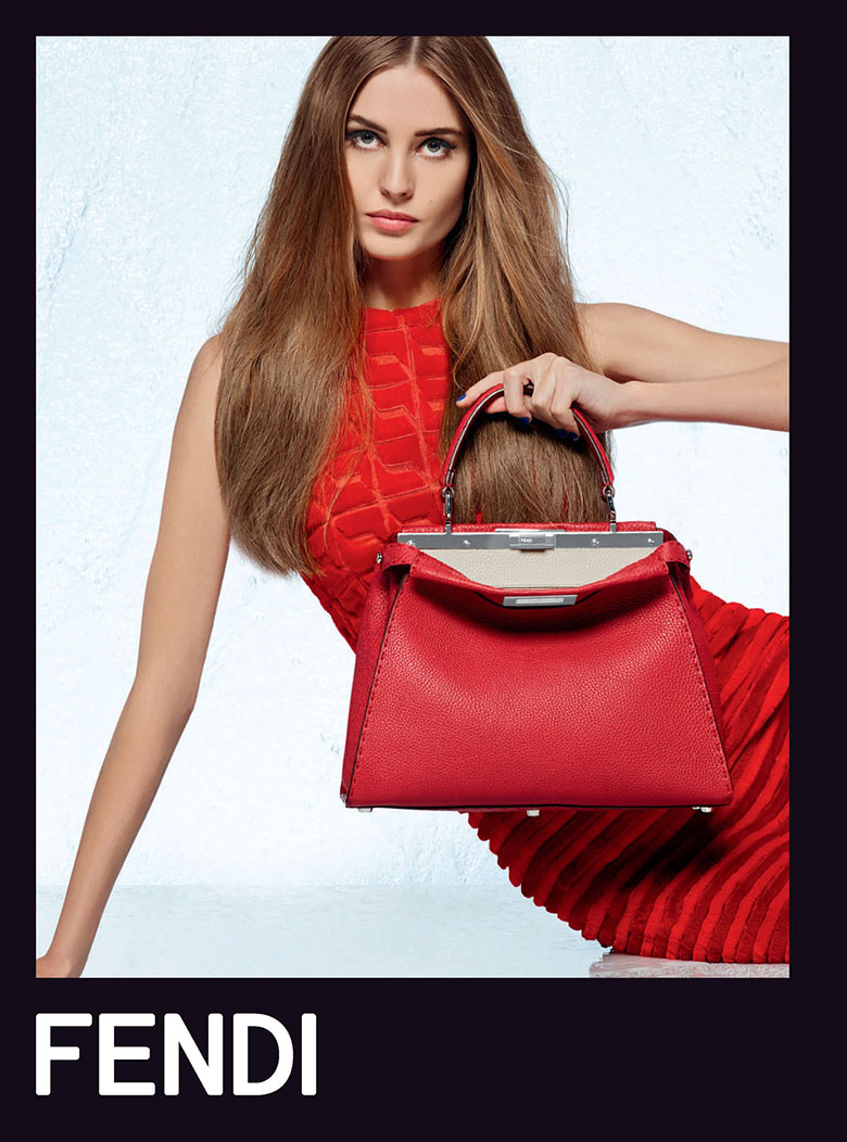 Nadja Bender by Karl Lagerfeld for Fendi Spring Summer 2014 Campaign The Fashionography