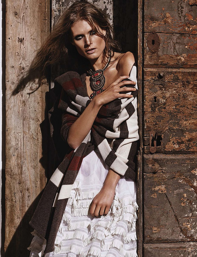 Malgosia Bela reveals ethno glam for Vogue Germany May 2014