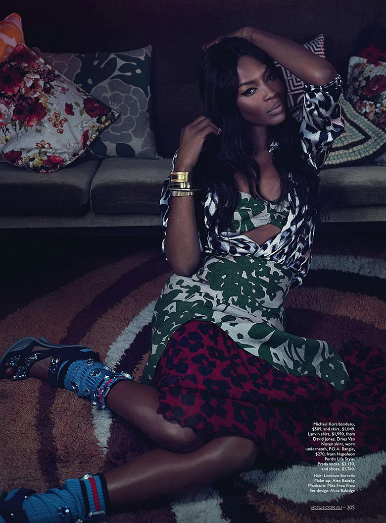 Naomi Campbell by Emma Summerton for Vogue Australia May 2014