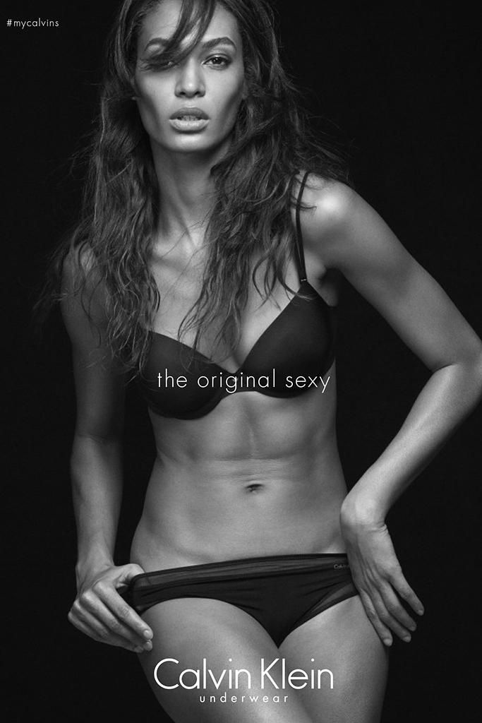 Joan Smalls in Calvin Klein Underwear ad.