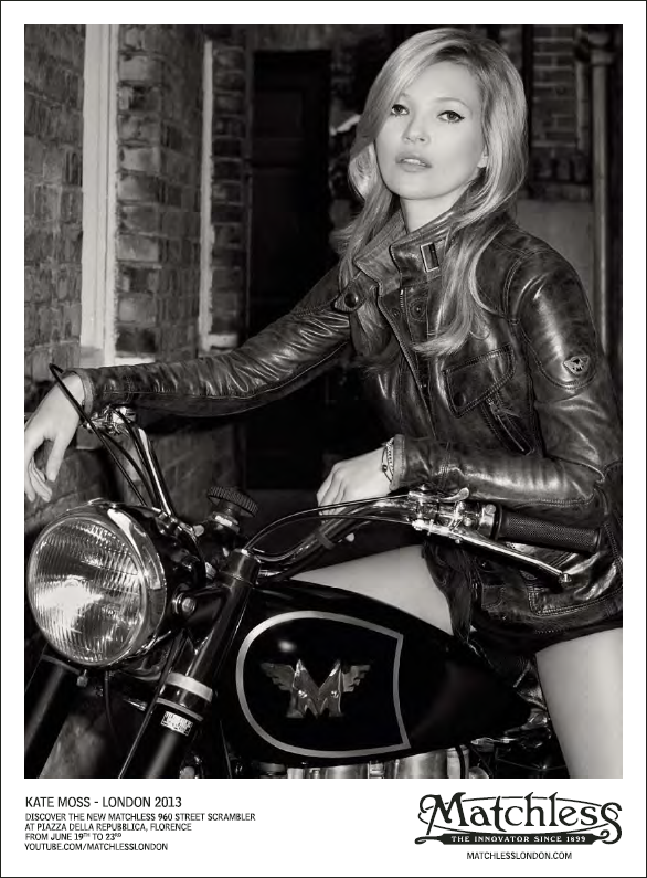 Kate Moss by Terry Richardson for Matchless Outwear Campaign | The