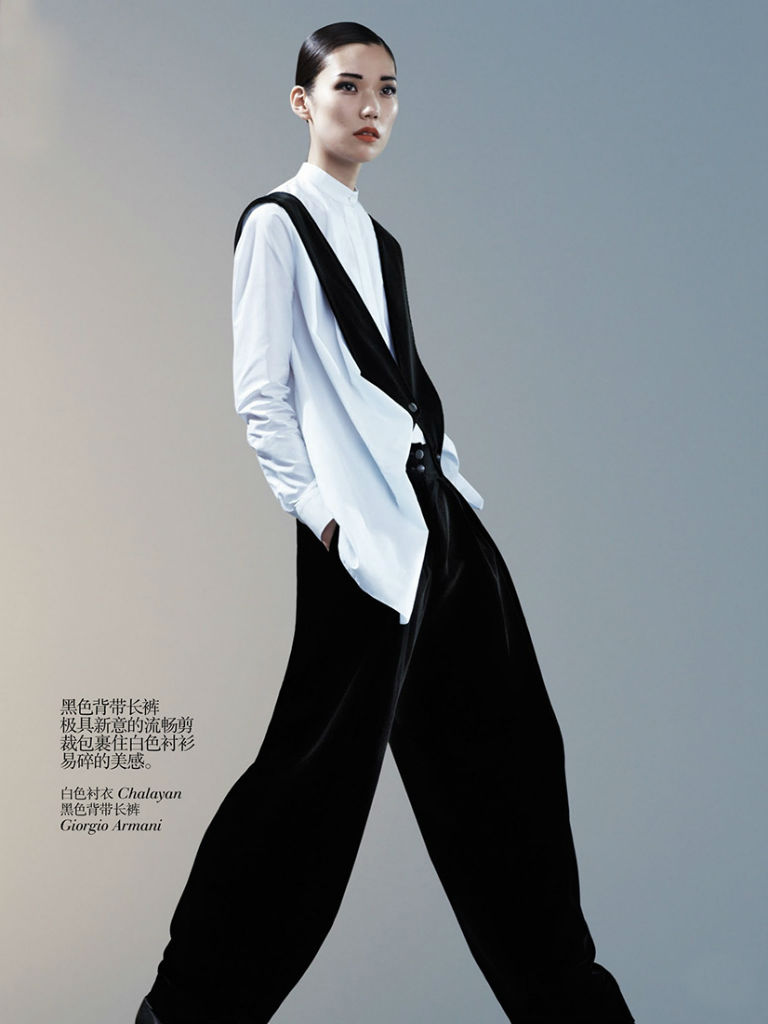Tao Okamoto by Josh Olins for Vogue China August 2013 | The Fashionography