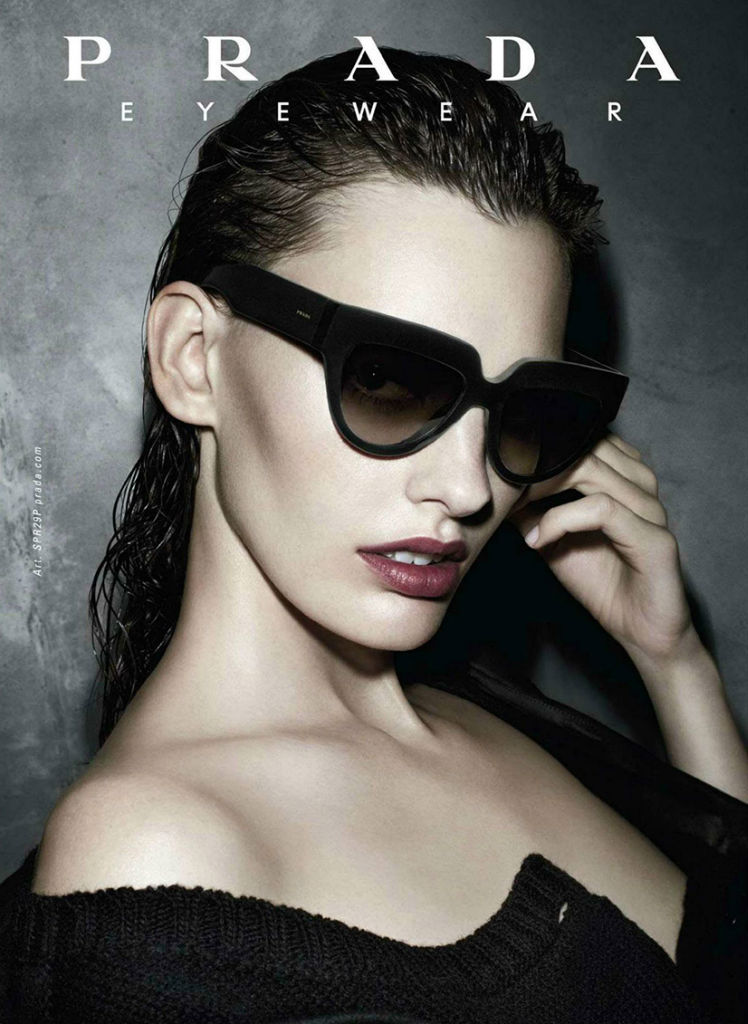 Amanda Murphy for Prada Eyewear Fall/Winter 2013/14 Campaign by Steven  Meisel | The Fashionography