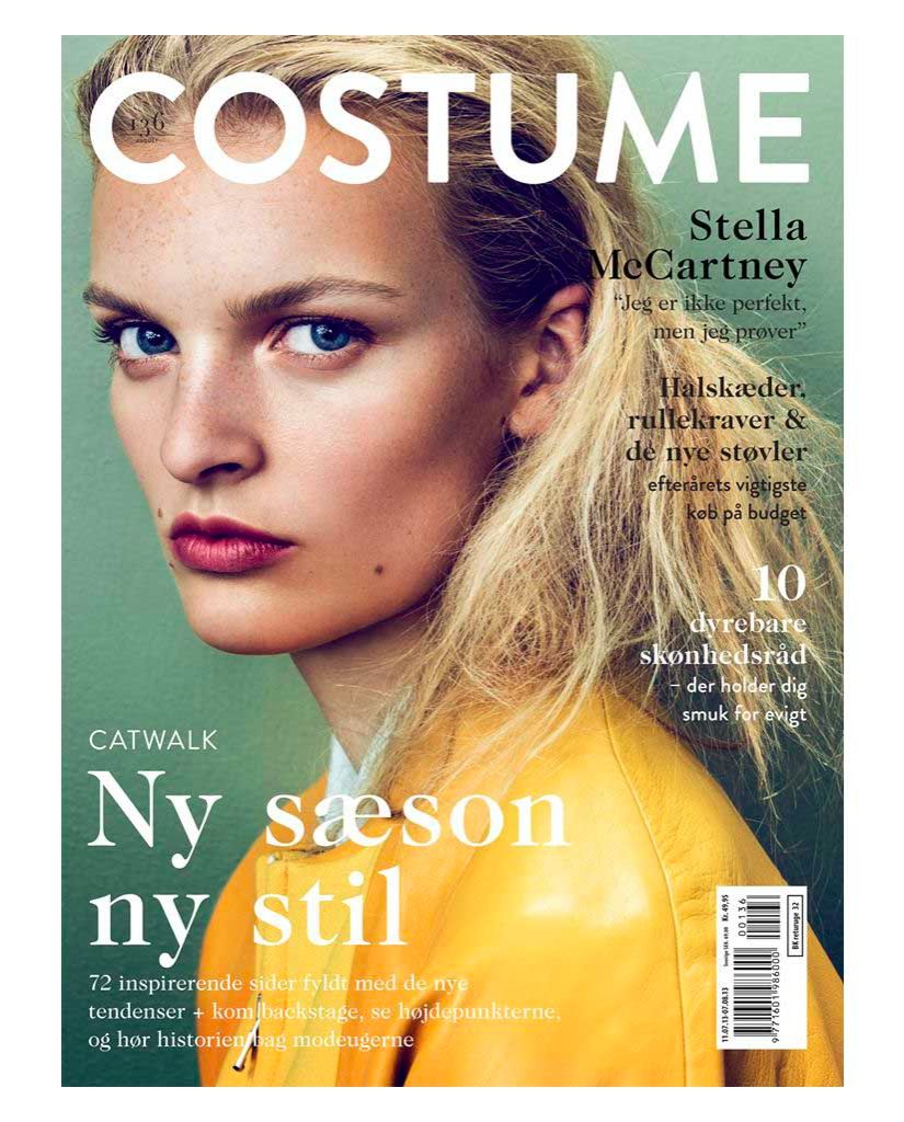 Juliane Gruner for Costume Denmark August 2013 | The Fashionography