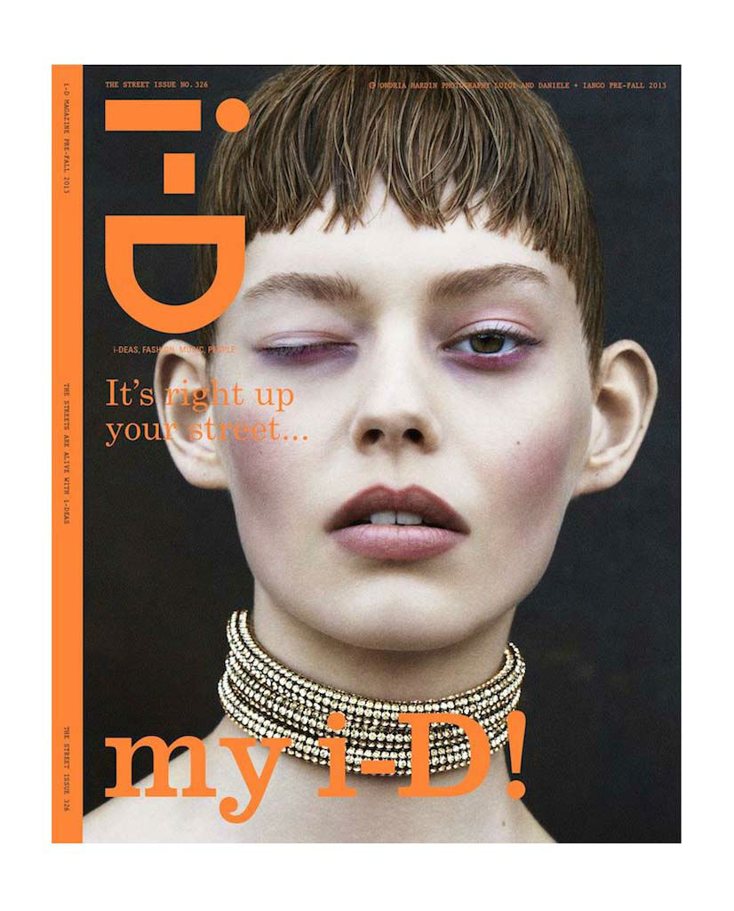 Ondria Hardin for i-D Pre-Fall 2013 Cover | The Fashionography