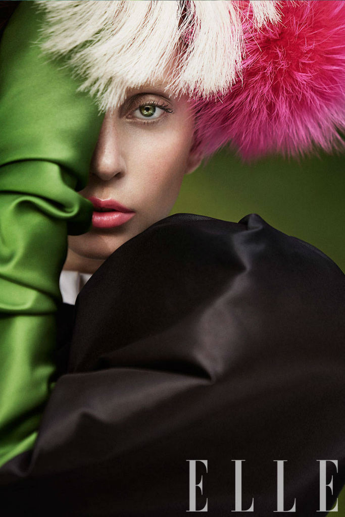 Lady Gaga by Ruth Hogben for Elle US October 2013 | The Fashionography