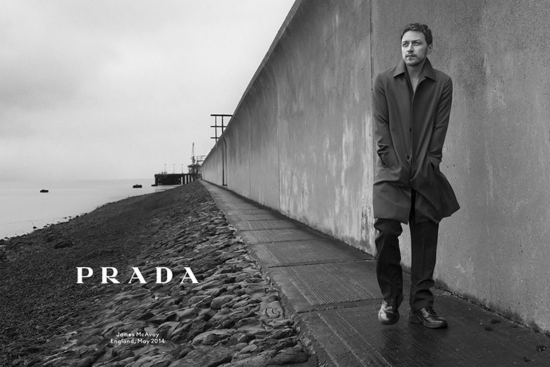 James McAvoy for Prada Menswear Fall/Winter 2014/15 Campaign by Annie ...