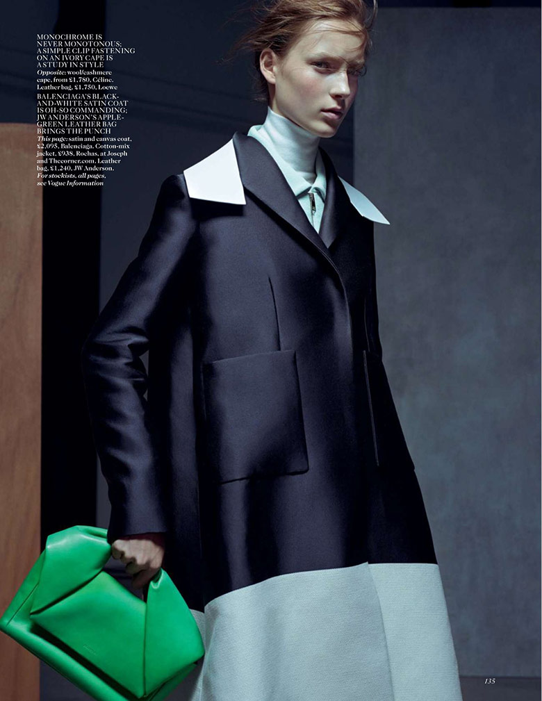 Julia Bergshoeff by Karim Sadli for Vogue UK January 2015 | The ...