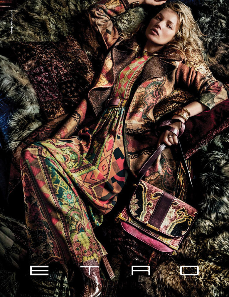 Kate Moss for Etro Fall/Winter 2015/2016 | The Fashionography