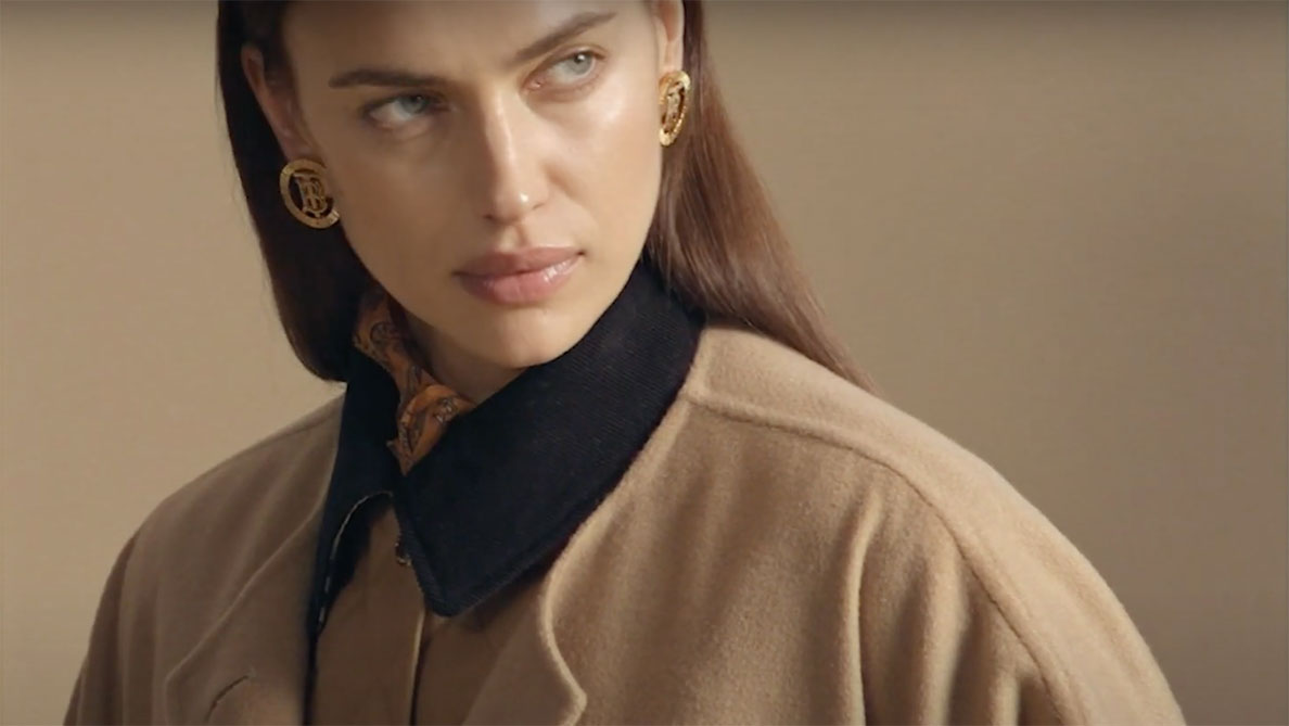 Irina Shayk for Burberry A/W 2020 | The Fashionography