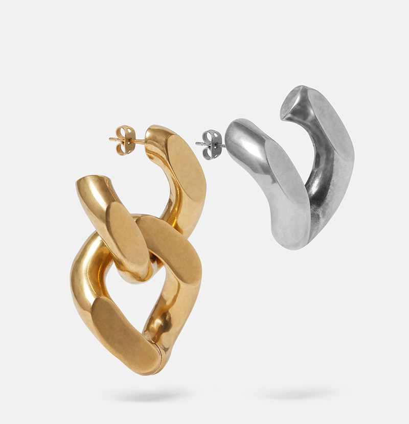 Louis Vuitton Crystal Essential V Hoop Earrings - Gold-Tone Metal