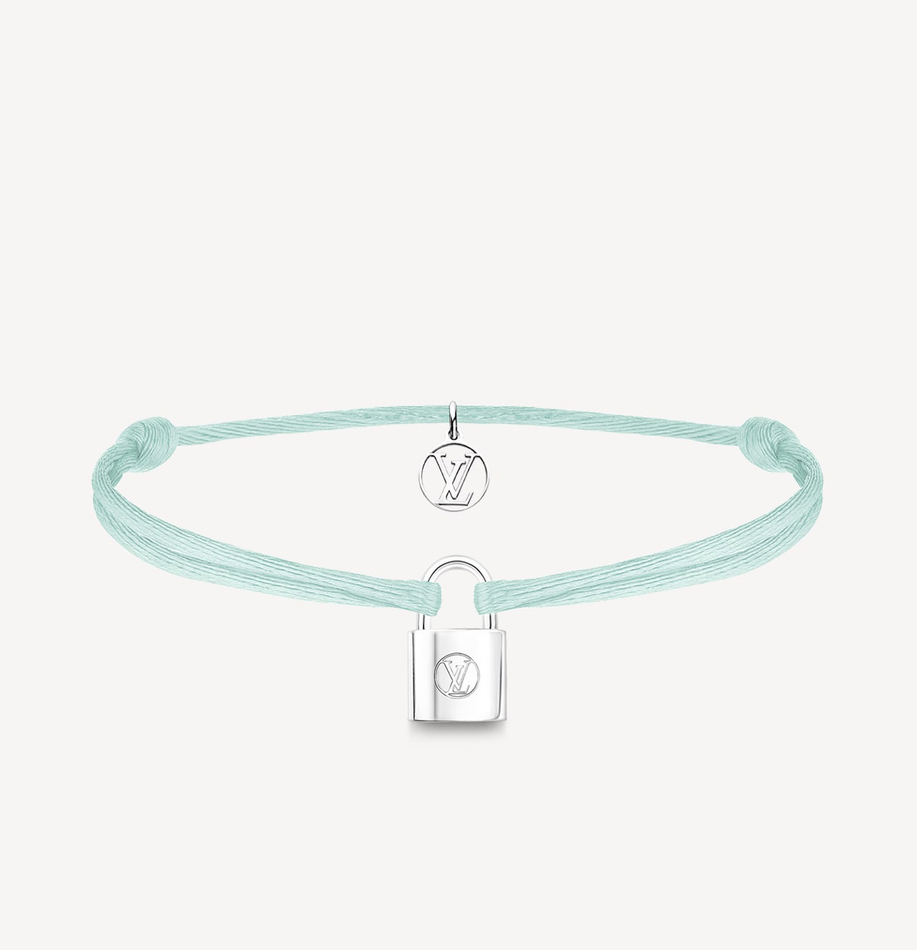 Silver Lockit X Doudou Louis Bracelet, Recycled Silver And Cord