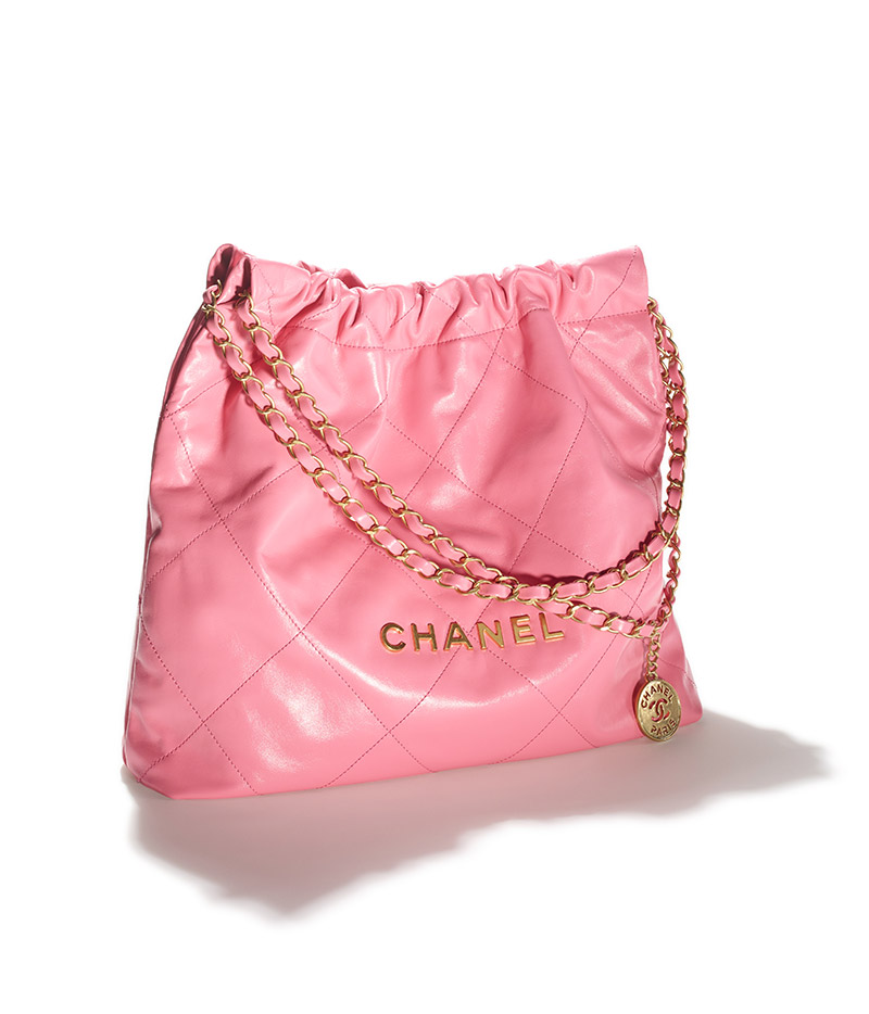 Chanel 22 leather handbag Chanel Pink in Leather - 33391489