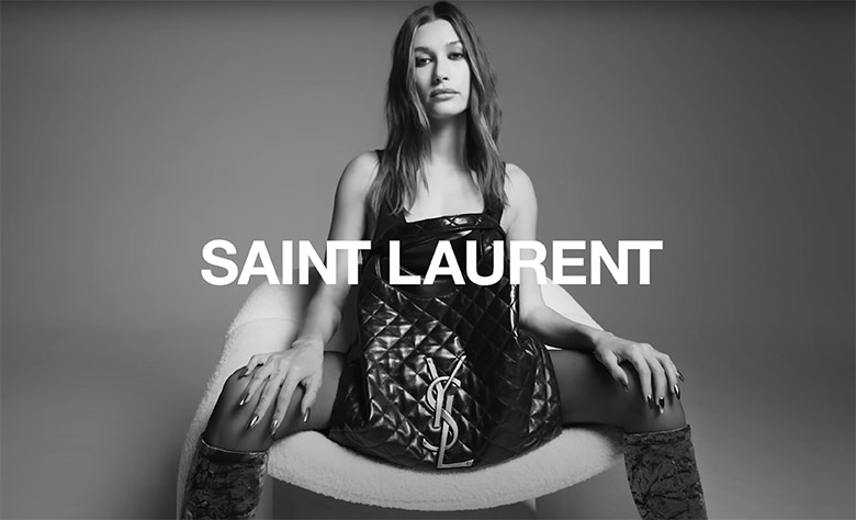 Hailey Bieber goes grungy in her latest campaign for Saint Laurent – see  Instagram photo.