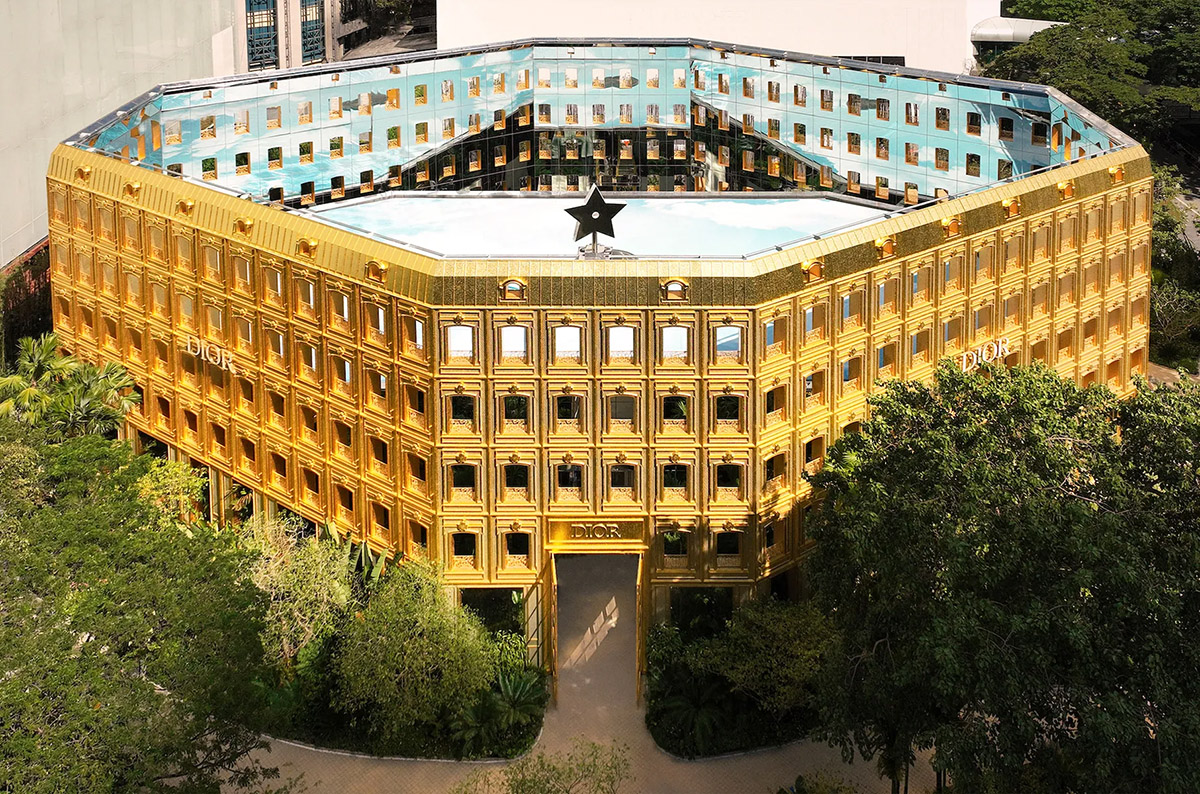 Dior's "Gold House" Store in Bangkok