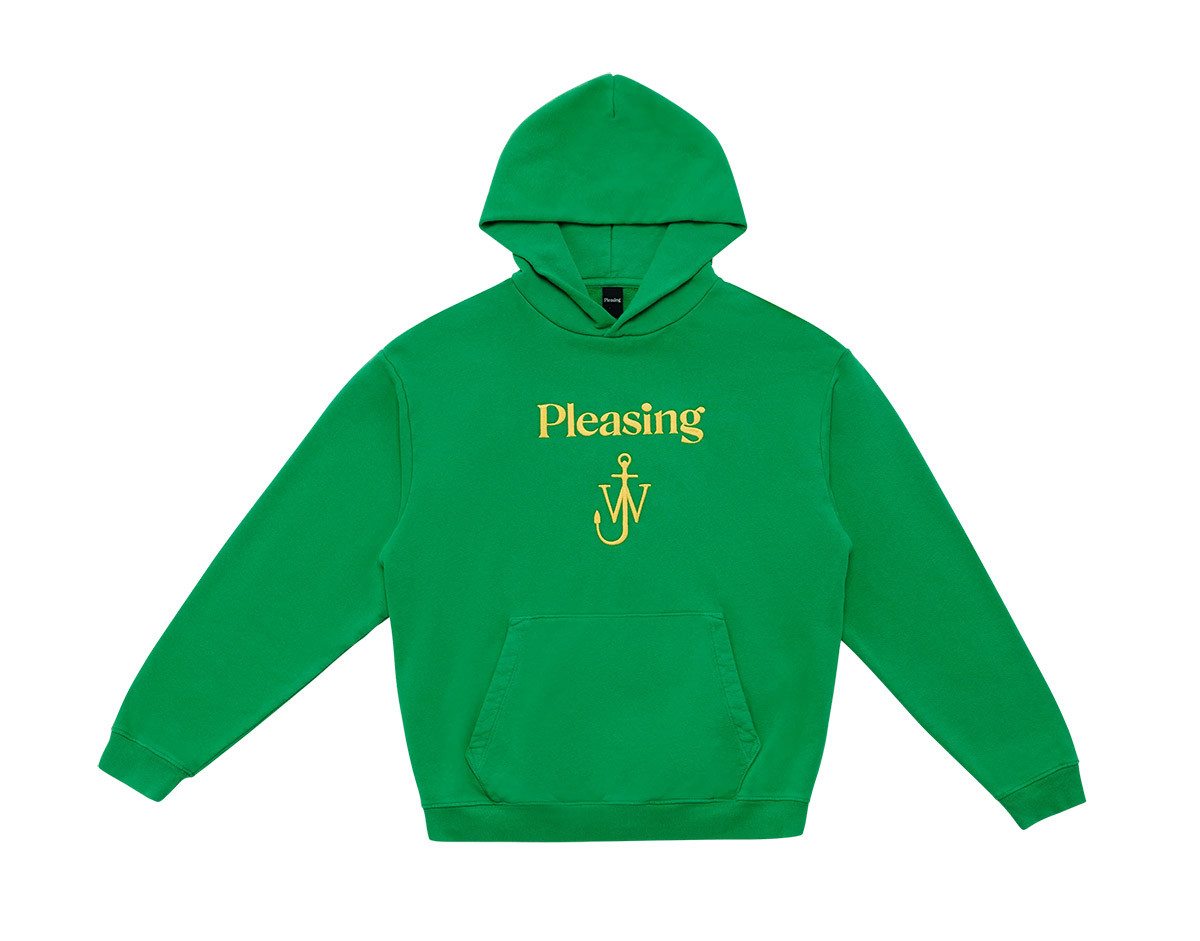 The Pleasing x JW Anderson Logo Hoodie in Grass Green