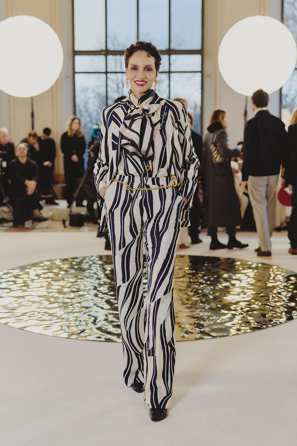 Farida Khelfa at Schiaparelli Spring/Summer 2025 Show