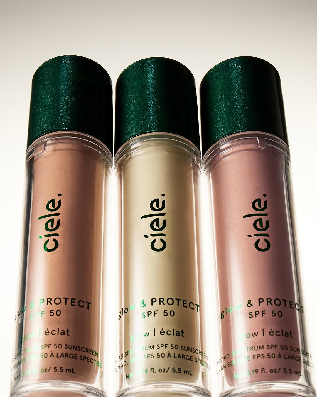 ciele cosmetics’ glow & PROTECT SPF 50+ Liquid Highlighter