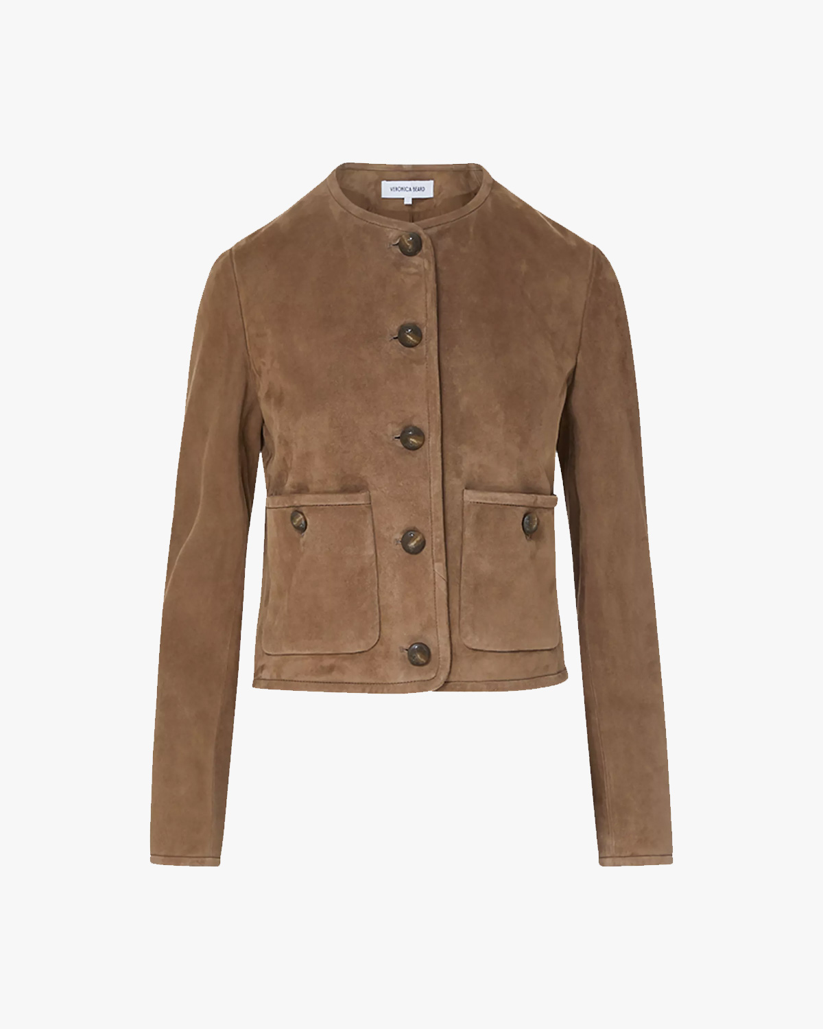 Veronica Beard Andrea Tailored Suede Jacket