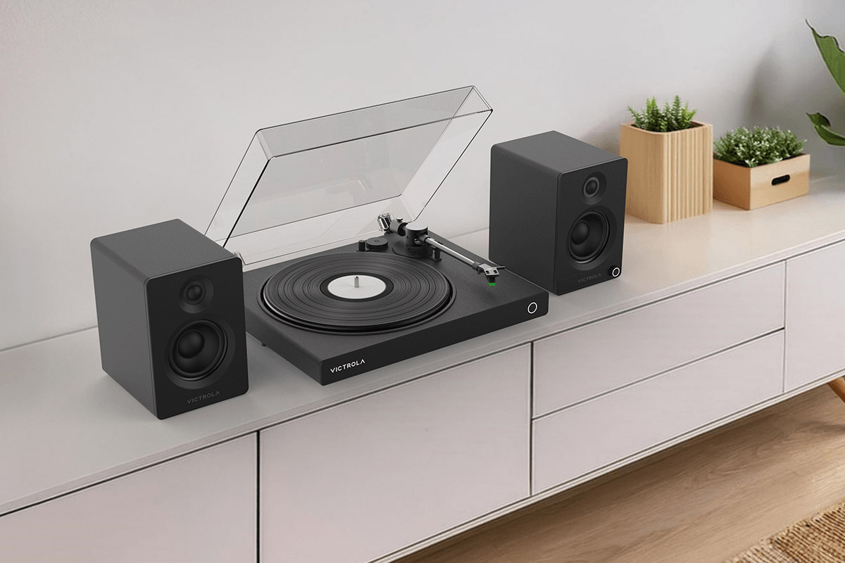 Victrola Stream Onyx 2025 and Tempo Bookshelf Speakers