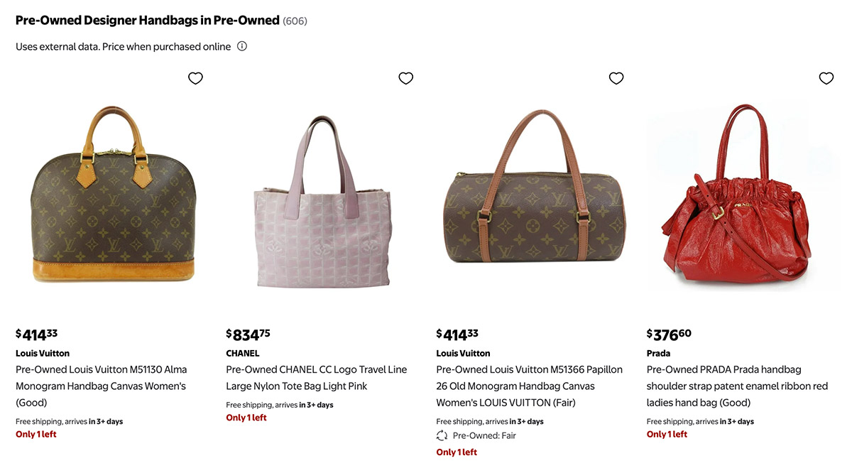 Walmart's Pre-Owned Designer Handbags