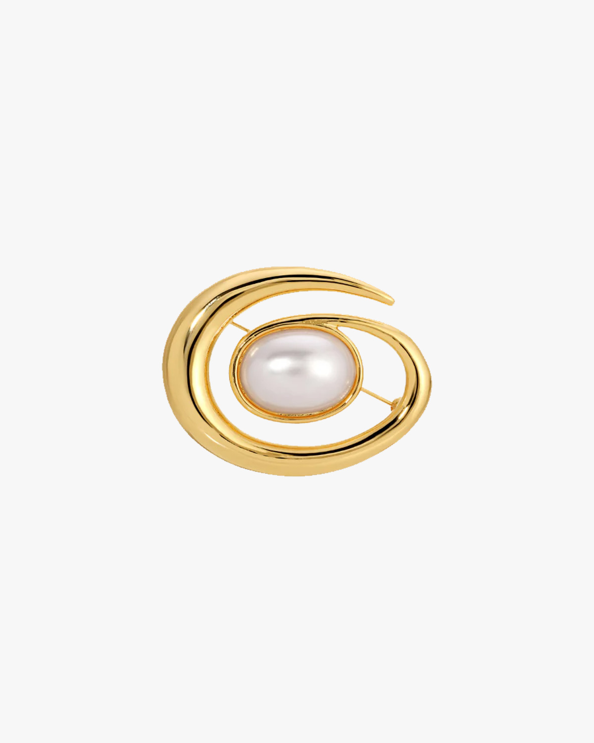 Heaven Mayhem Swirl Pearl Brooch