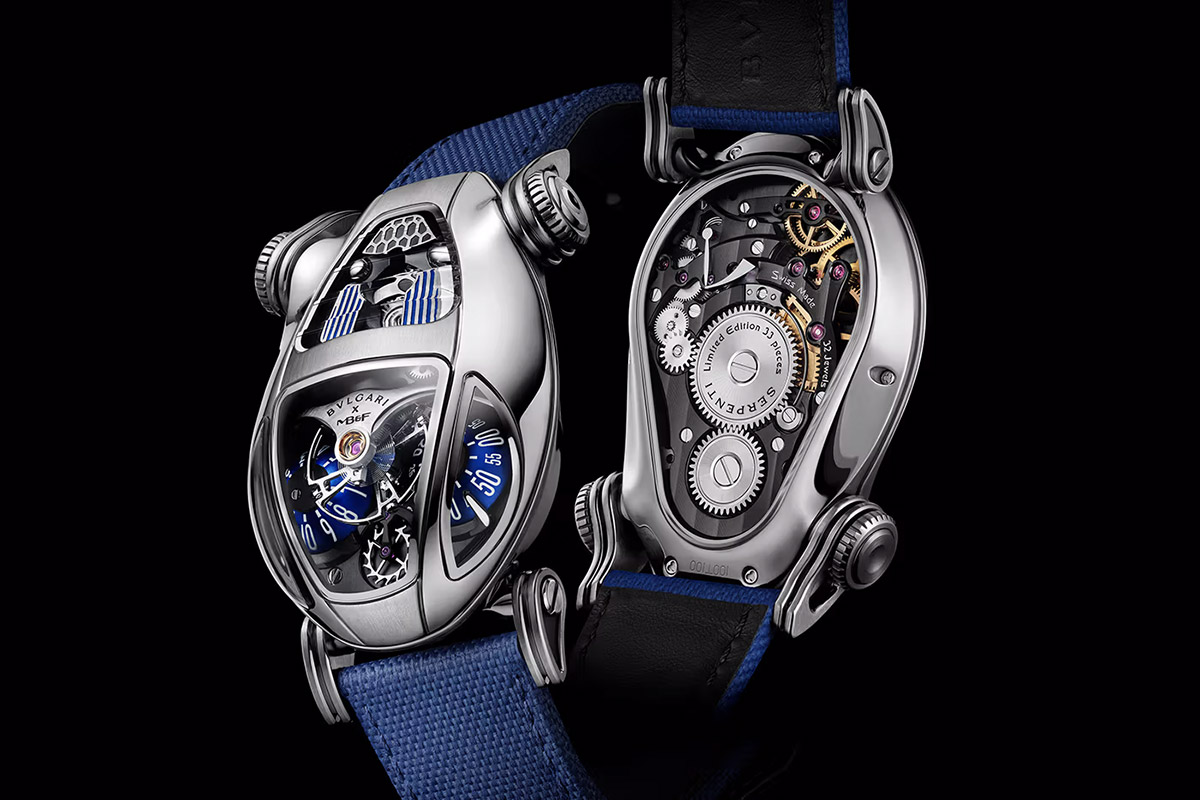 Bulgari x MB&F Serpenti Watch in blue