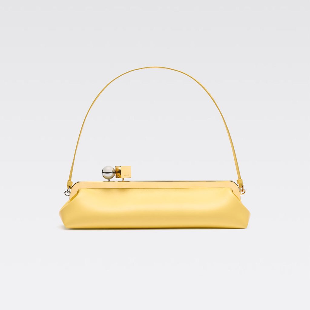 Jacquemus, The Salon Clutch in yellow