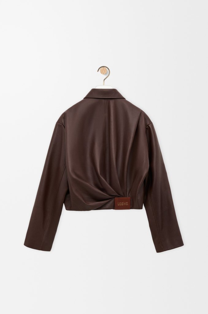 Loewe Draped Leather Jacket