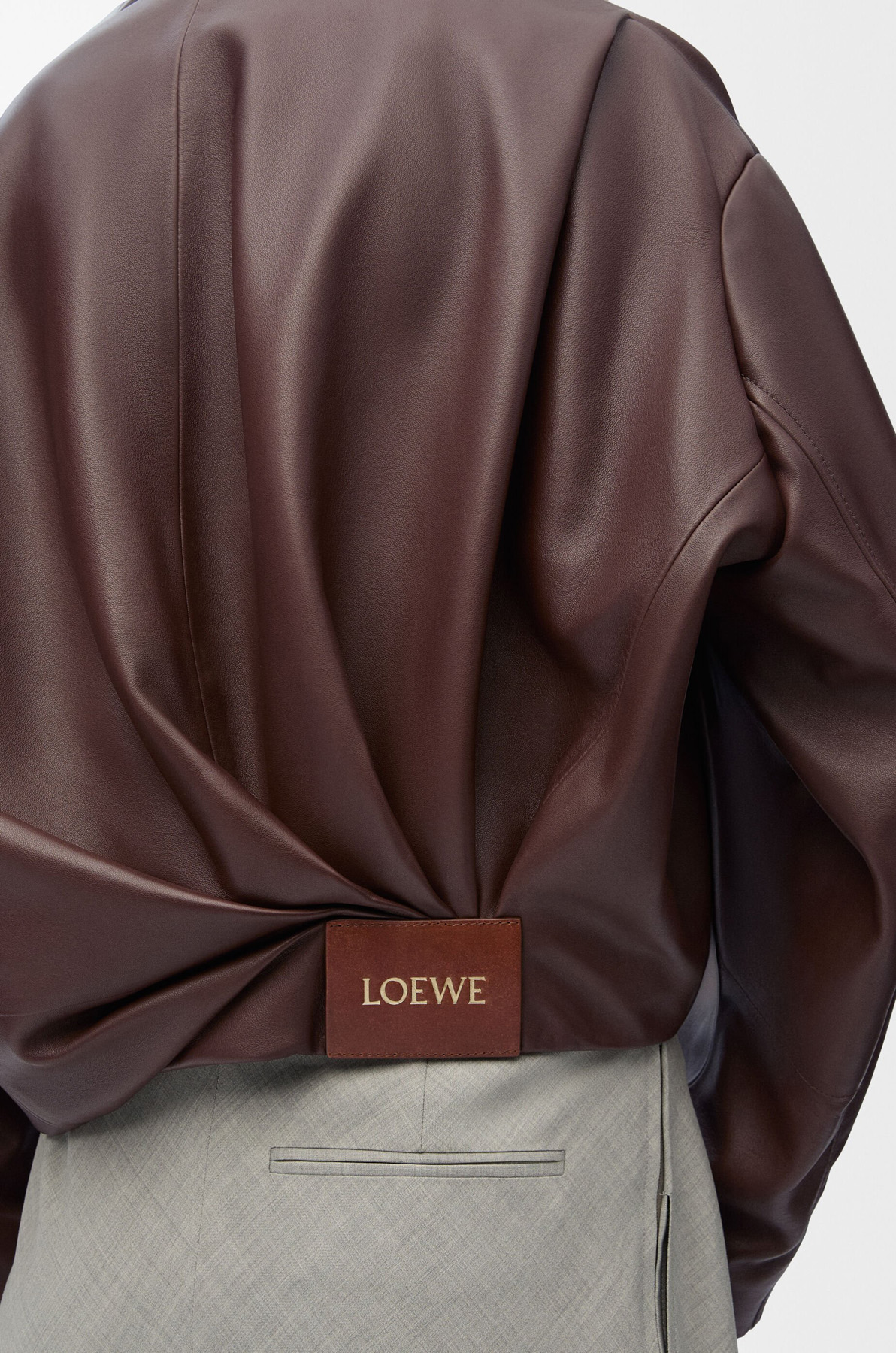 Loewe Draped Leather Jacket