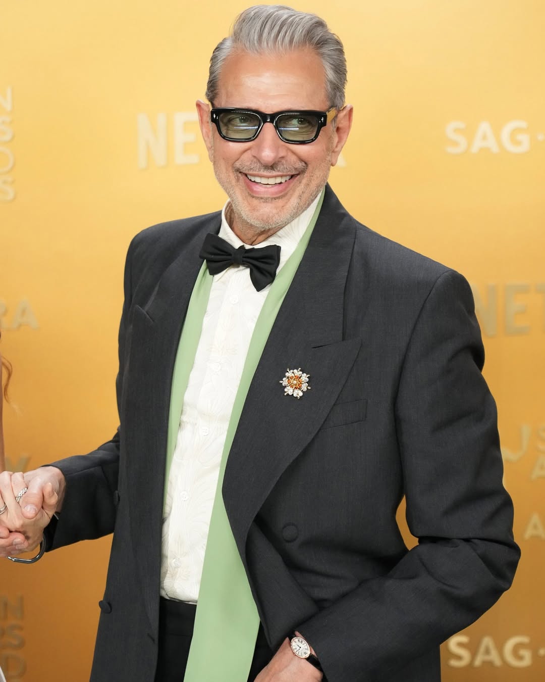 Jeff Goldblum in Tiffany & Co. at the 2025 SAG Awards