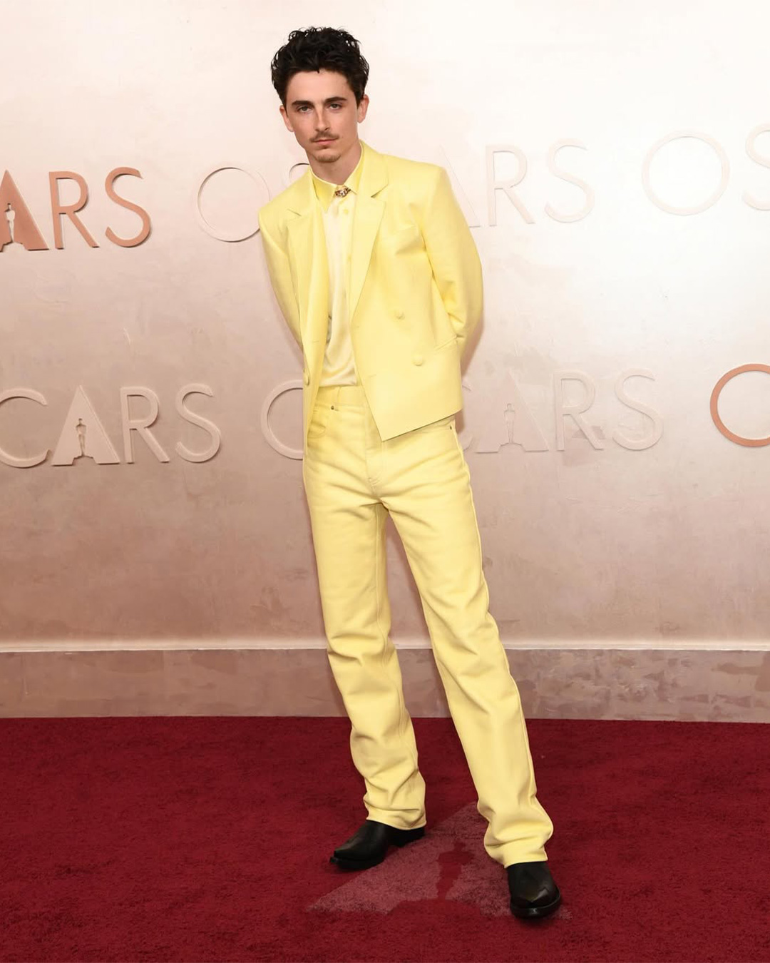 Timothée Chalamet in Givenchy at the 2025 Oscars