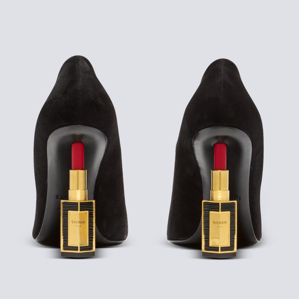 Balmain Lipstick Pumps in black