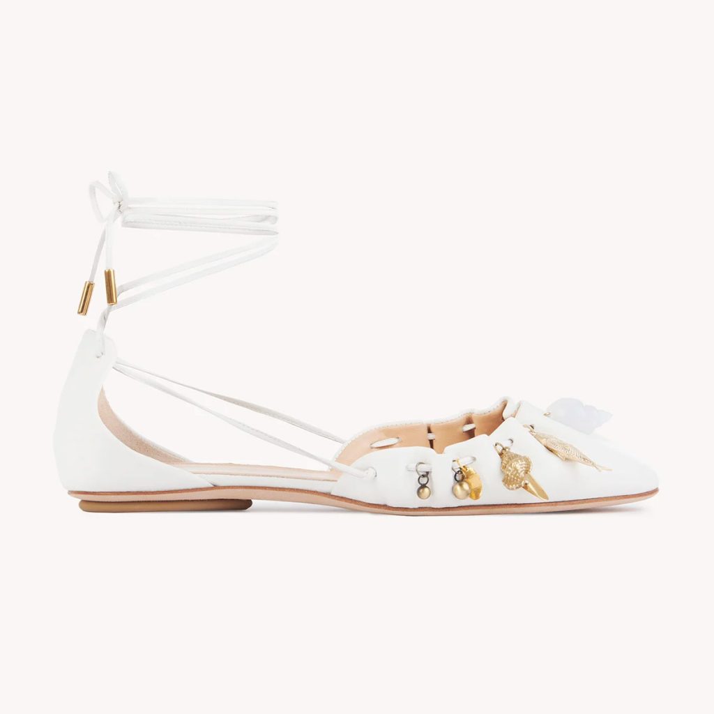 The Chloé Sea Treasures Ballerinas in white
