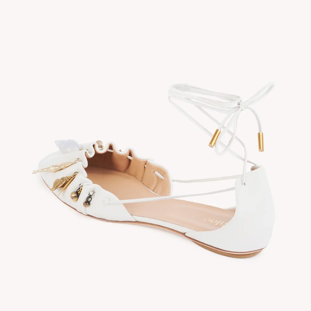 The Chloé Sea Treasures Ballerinas in white