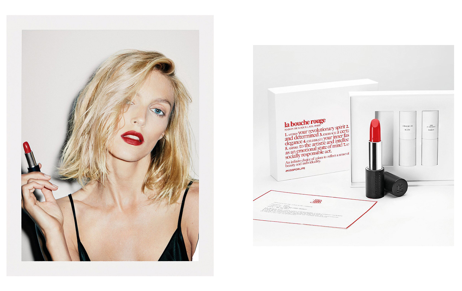 Creative direction & product design for La Bouche Rouge by Ezra Petronio and Lana Petrusevych | Image form @ezrapetronio
