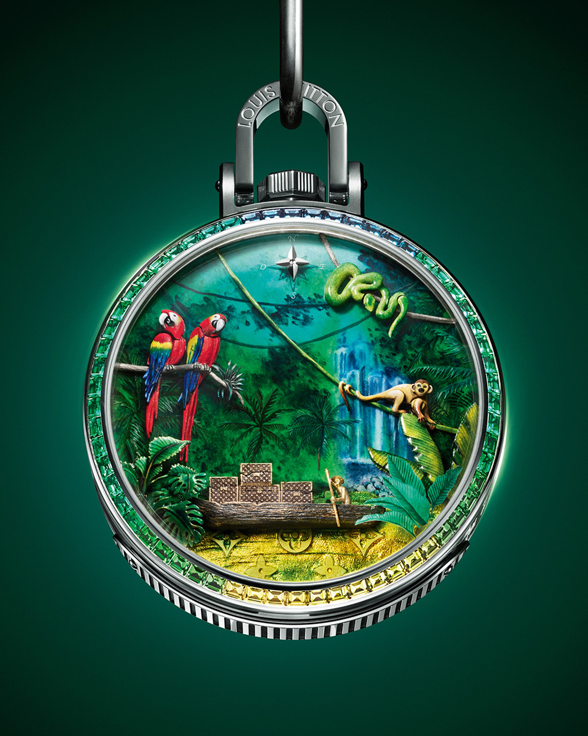 Louis Vuitton Escale en Amazonie Pocket Watch
