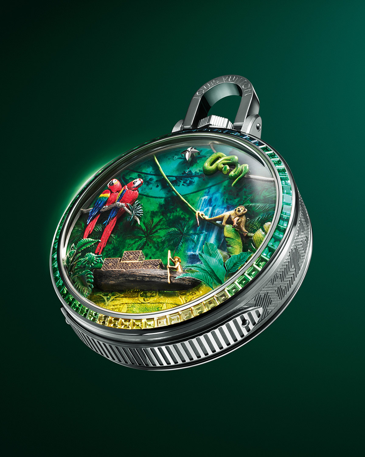 Louis Vuitton Escale en Amazonie Pocket Watch