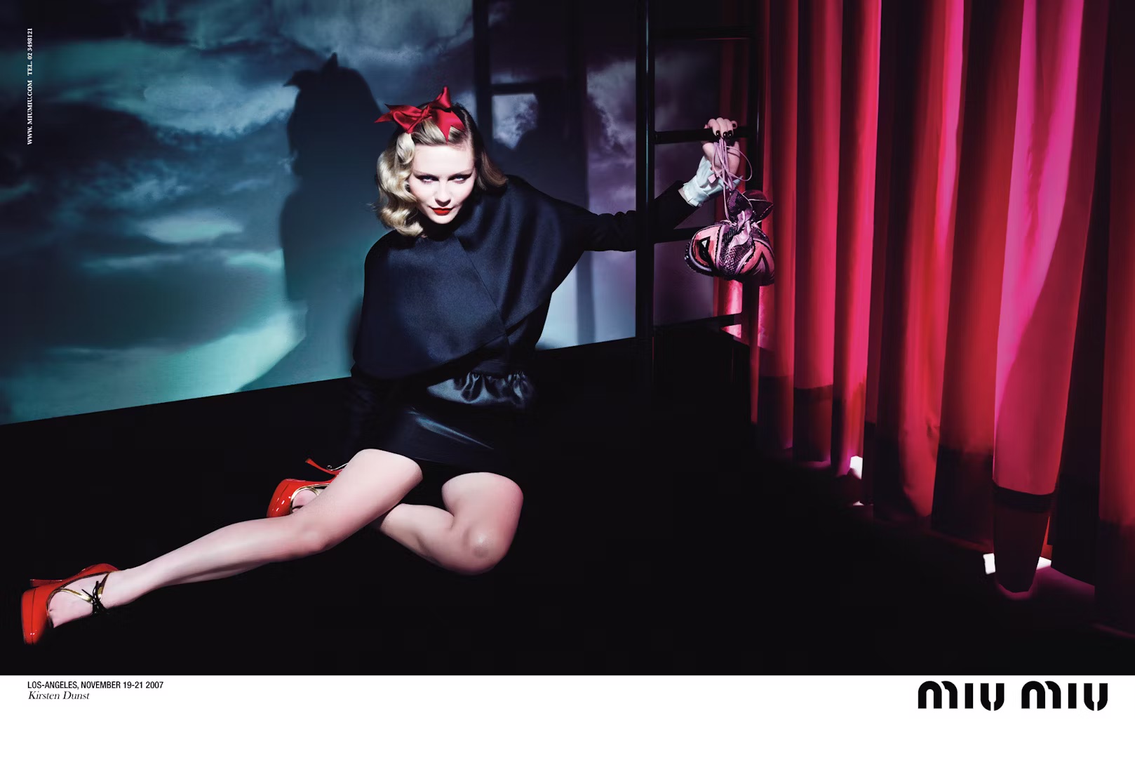 Miu Miu Spring-Summer 2008 Campaign featuring Kirsten Dunst | Courtesy of Miu Miu