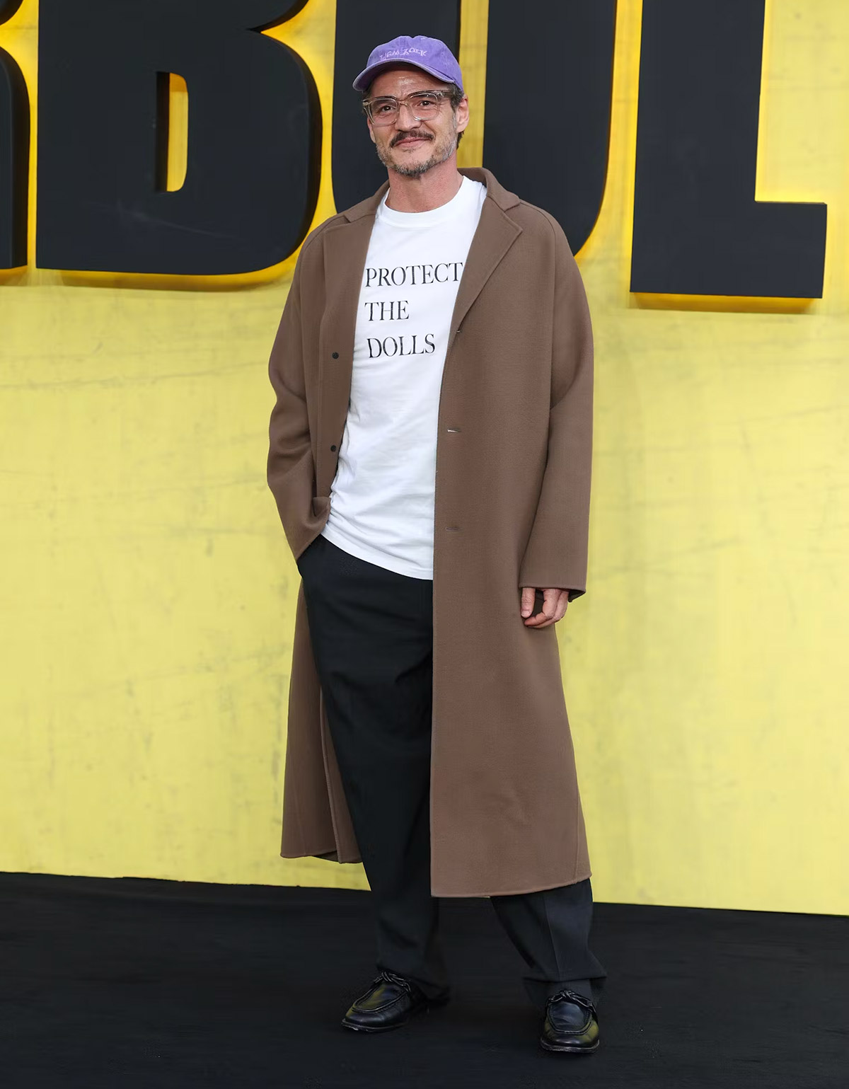 Pedro Pascal in Protect the Dolls t-shirt
