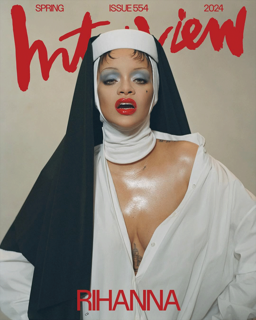 Rihanna for Interview Magazine Spring 2024 by Nadia Lee Cohen