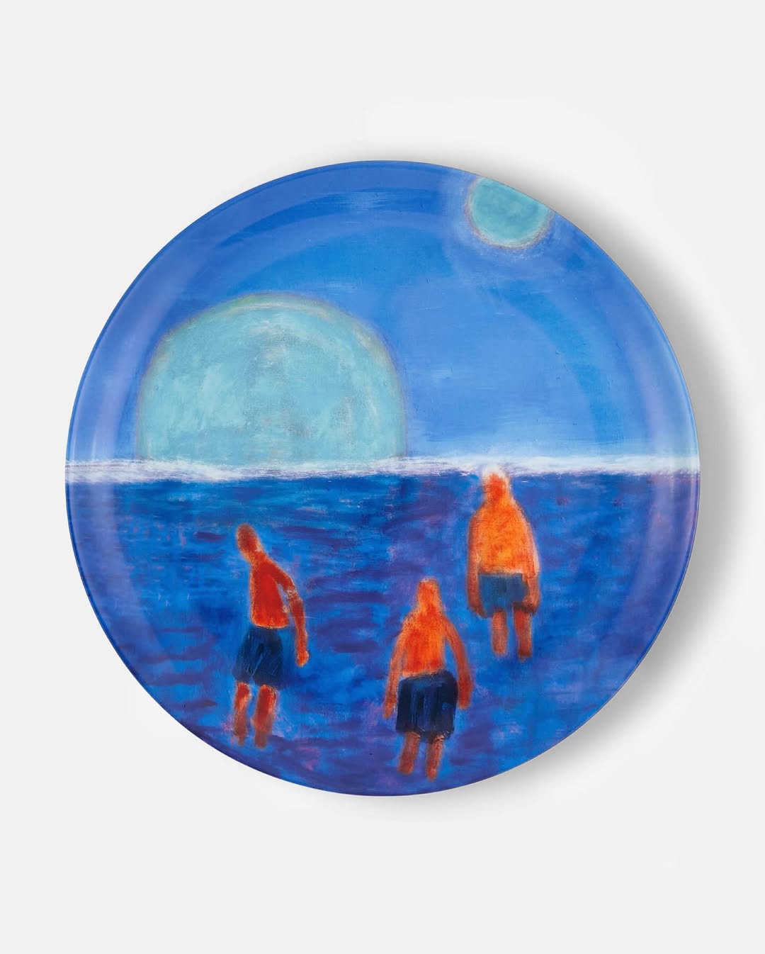 Katherine Bradford, Swimmers Sinking Sun Rising Moon, 2023 | Source: Artist Plate Project