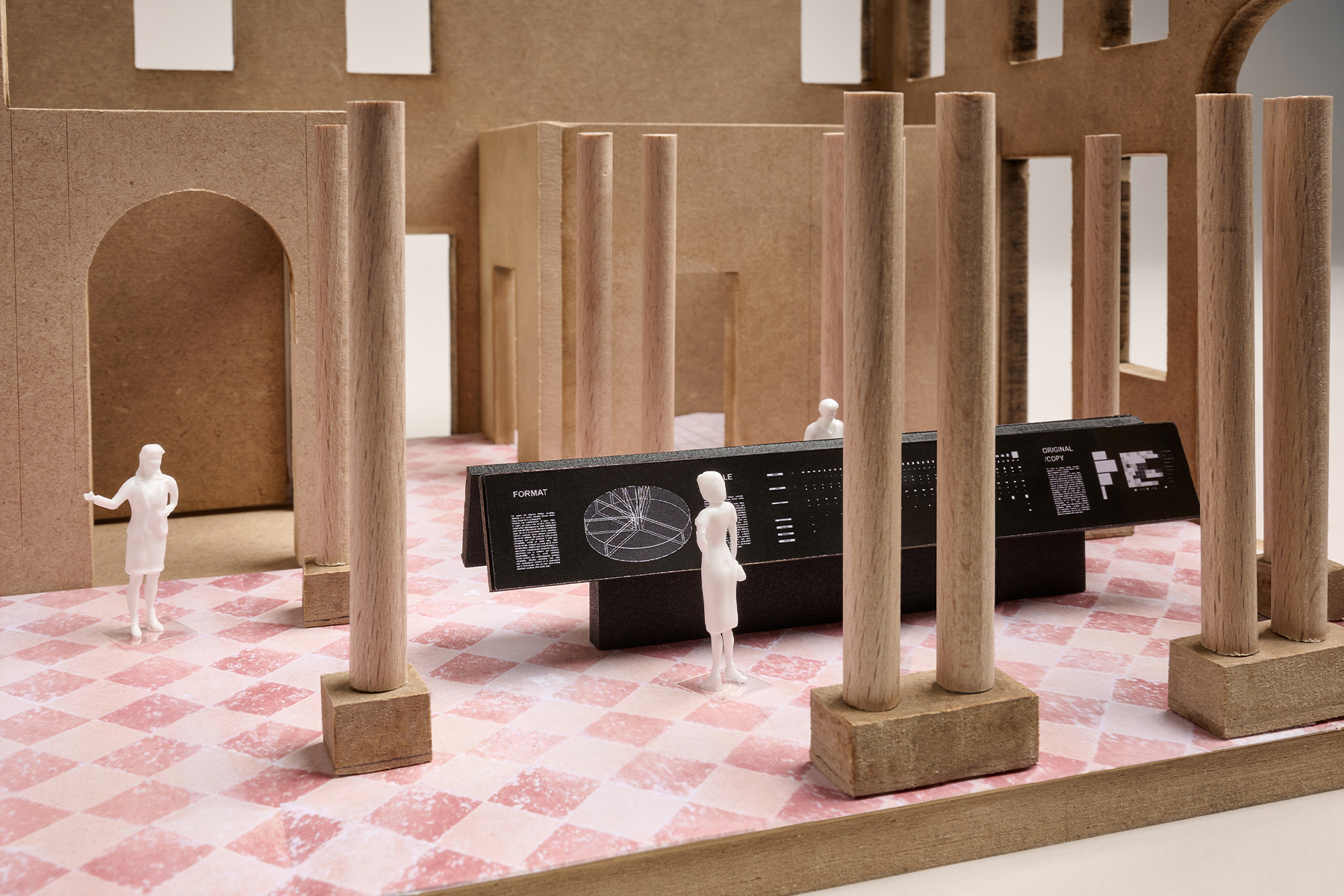 Model for the “Diagrams” exhibition, Ca’ Corner della Regina, Venice |
Courtesy of AMO/OMA, photo by Frans Parthesius