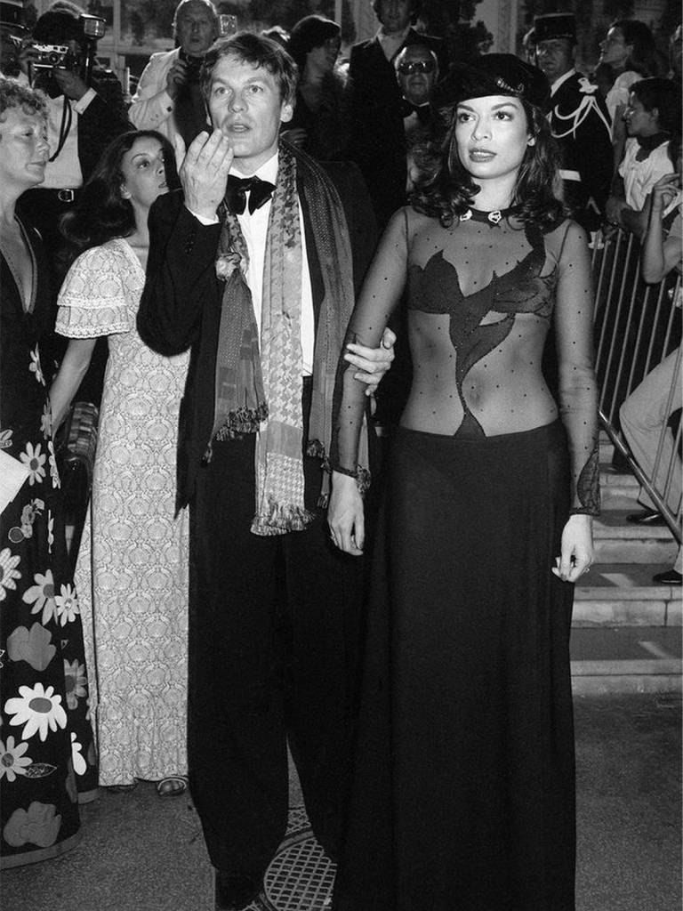 Bianca Jagger With Helmut Berger, 1975