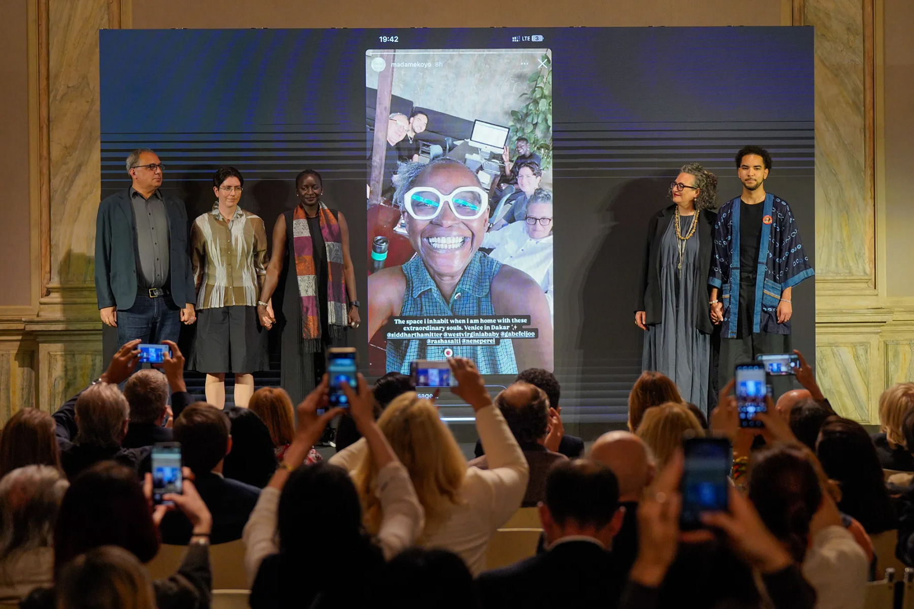 A moment from the Biennale Arte 2026 presentation in Venice | Source: La Biennale di Venezia