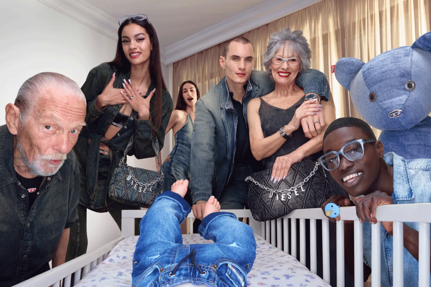 Diesel Takes Denim "from the Cradle to the Grave" for Fall 2025