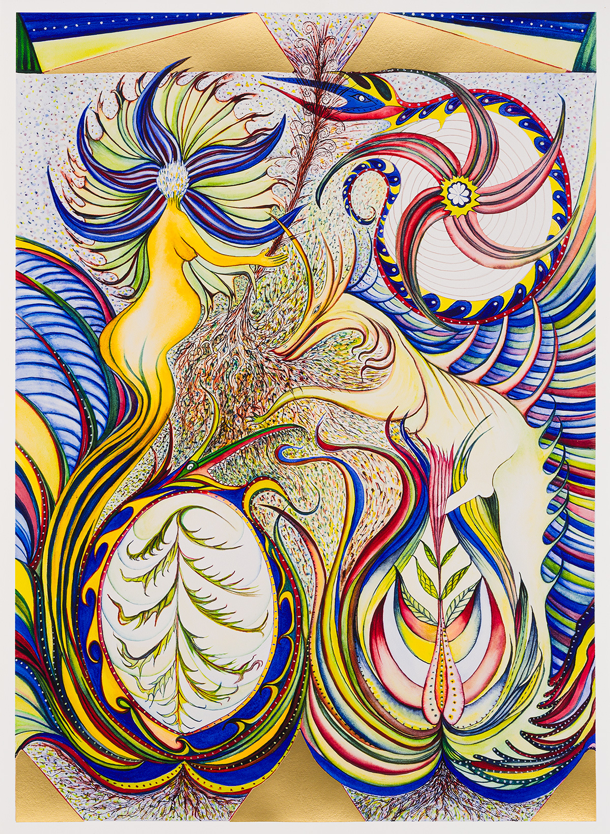 Faith Wilding, Three Dragons, One Goddess, 2023. Given to The Nora Ephron Award | Courtesy of Tribeca Festival