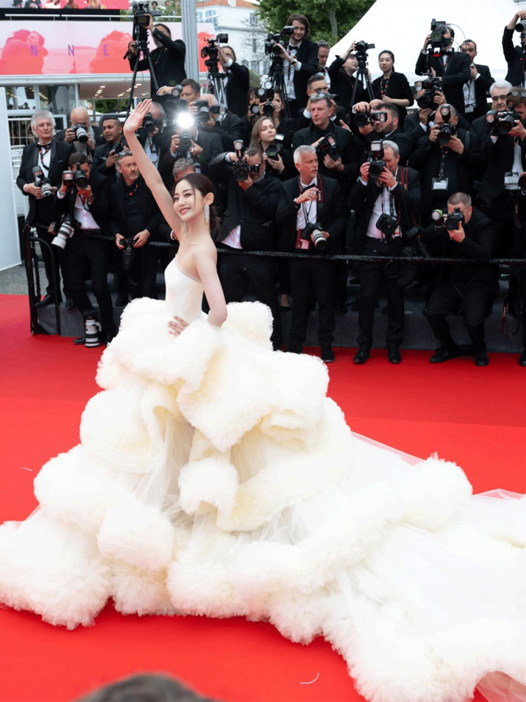 Wan Qianhui in a Voluminous Wang Feng Dress, 2025